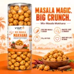 Mix Masala Flavoured Makhana 90 g Jar | Roasted Fox Nuts Snack | Vyapto Foods - Image 4