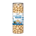 Salt & Pepper Flavoured Makhana 90 g Jar | Roasted Fox Nuts Snack | Vyapto Foods