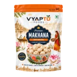 Premium Raw Makhana 250 g | Plain Fox Nuts | Stand-Up Pouch | Vyapto Foods