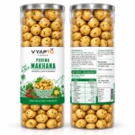 Pudina Flavoured Makhana 90 g Jar | Roasted Fox Nuts Snack | Vyapto Foods - Image 2
